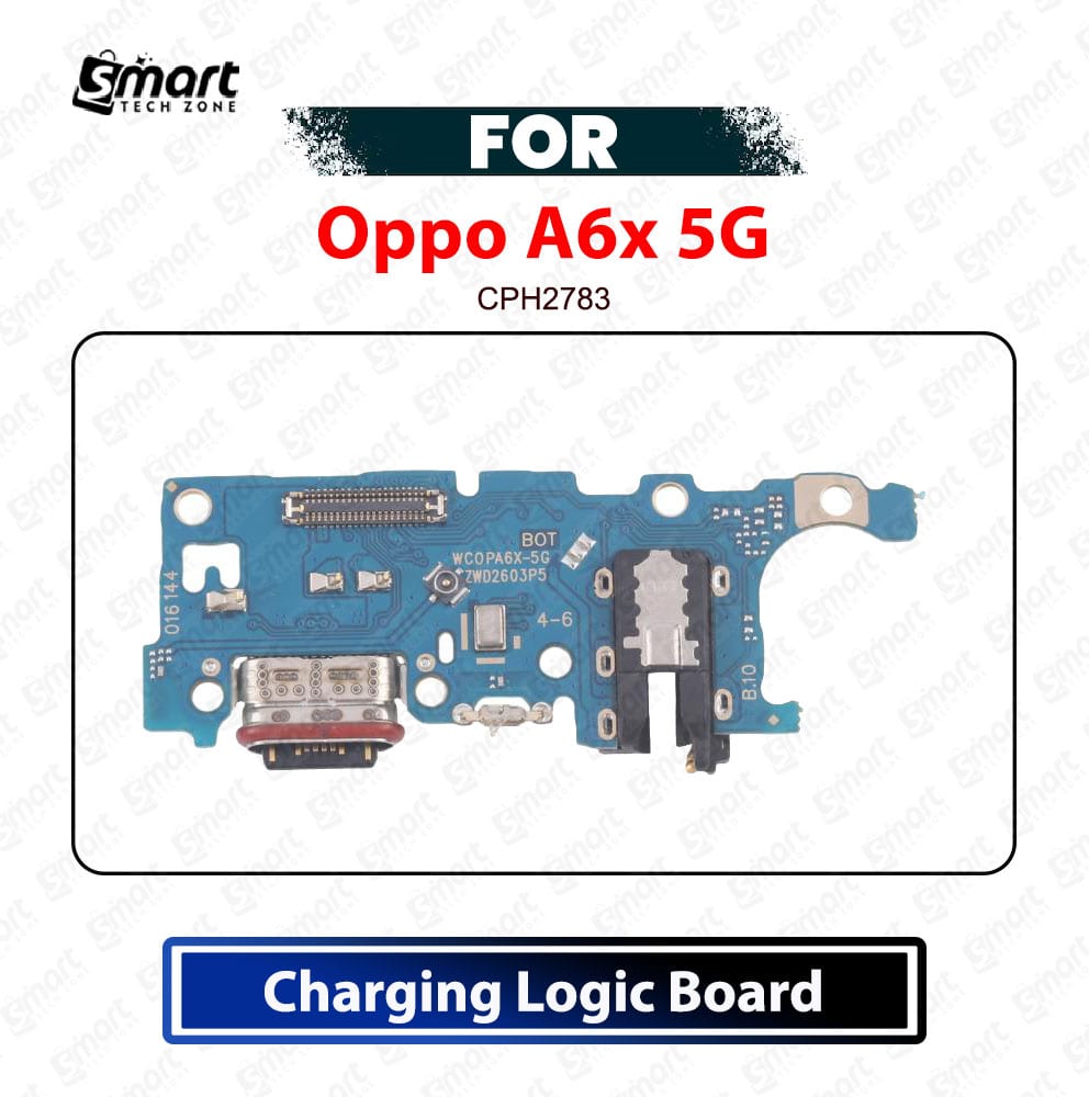 Oppo A6x 5G Charging Logic Board - USB Charging Port Dock Connector & Mic PCB Board Replacement Repair Spare Parts (CPH2783)
