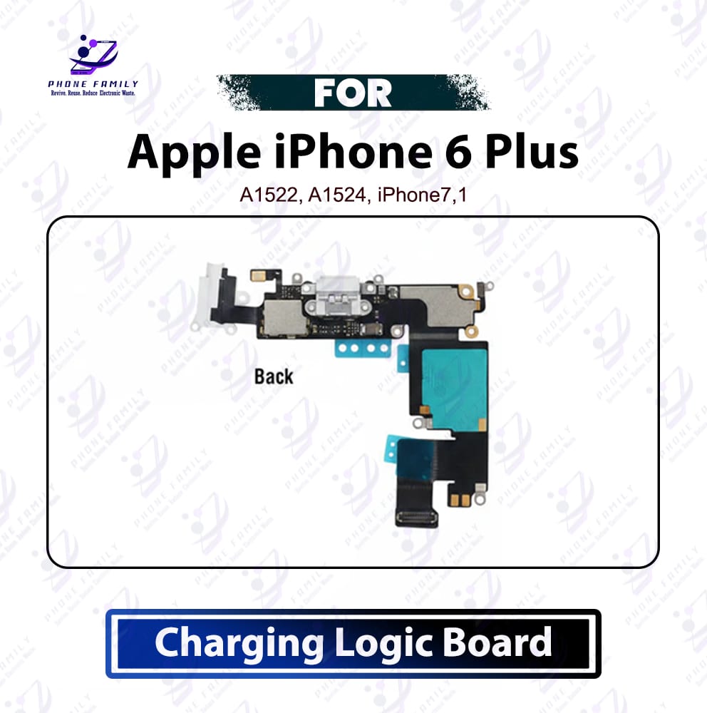 Apple iPhone 6 Plus Charging Port Flex Cable - USB Charging Dock Connector & Mic Board Assembly Replacement Repair Spare Parts