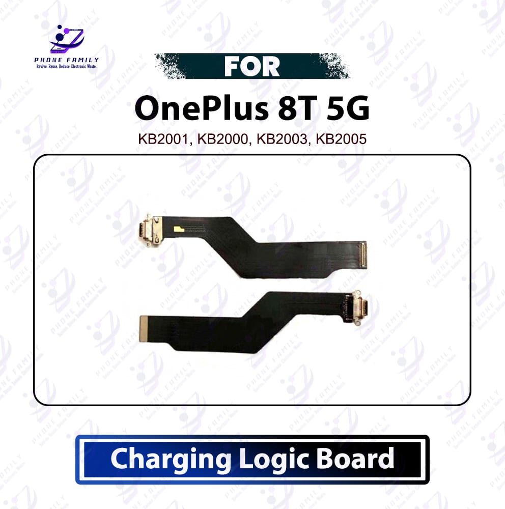 OnePlus 8T 5G Charging Logic Board - USB Charging Port Dock Connector & Mic PCB Board Replacement Repair Spare Parts (KB2001 / KB2000 / KB2003 / KB2005)