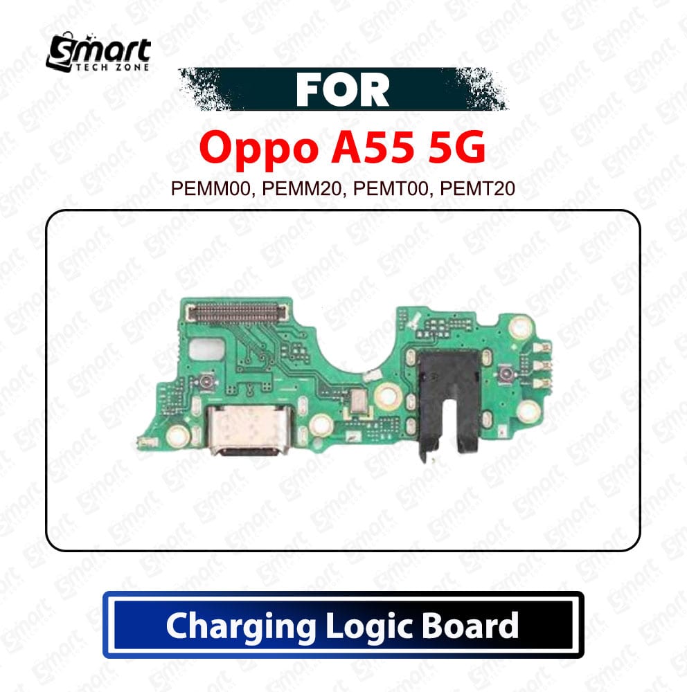 Oppo A55 5G Charging Logic Board - USB Charging Port Dock Connector & Mic PCB Board Replacement Repair Spare Parts (PEMM00, PEMM20, PEMT00, PEMT20)