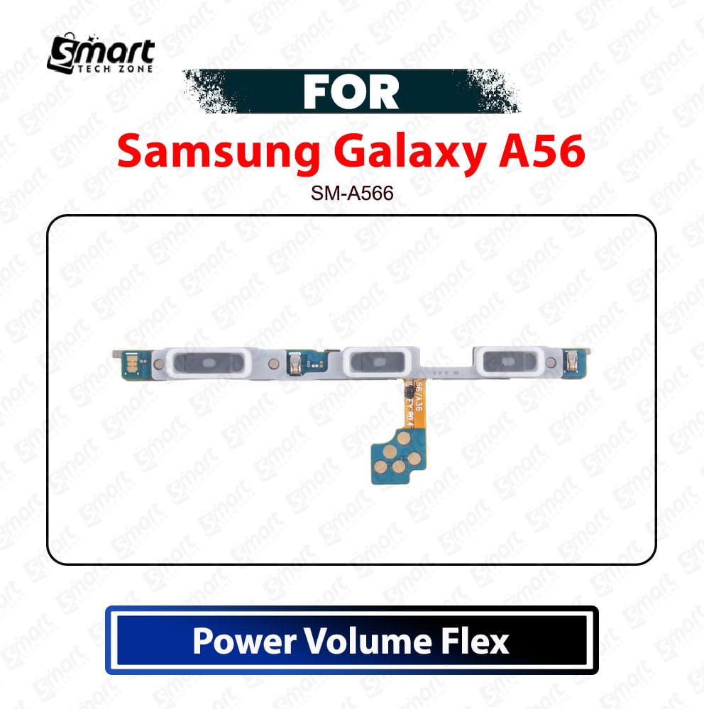 Samsung Galaxy A56 Power & Volume Flex Cable - Power On Off Switch & Volume Up Down Internal Ribbon Cable Replacement Repair Spare Parts (SM-A566B)