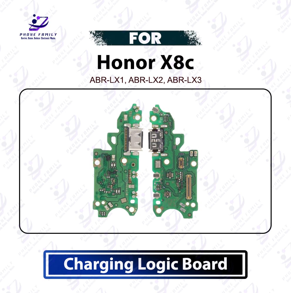 Honor X8c Charging Logic Board USB Charging Port Dock Connector PCB Board Replacement Repair Spare Part (ABR-LX1, ABR-LX2, ABR-LX3)