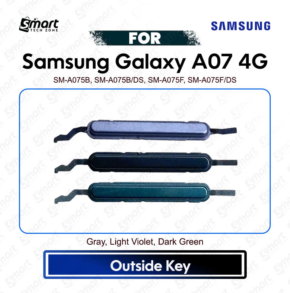 Samsung Galaxy A07 4G Side Button / Volume Button / Side Key - Volume Key Premium Quality Replacement Repair Spare Part