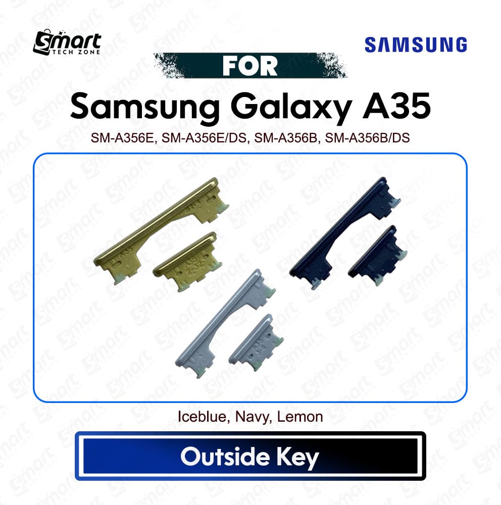 Samsung Galaxy A35 Side Button / Power On Off Button / Volume Button / Side Key - Power Key Volume Key Premium Quality Replacement Repair Spare Part
