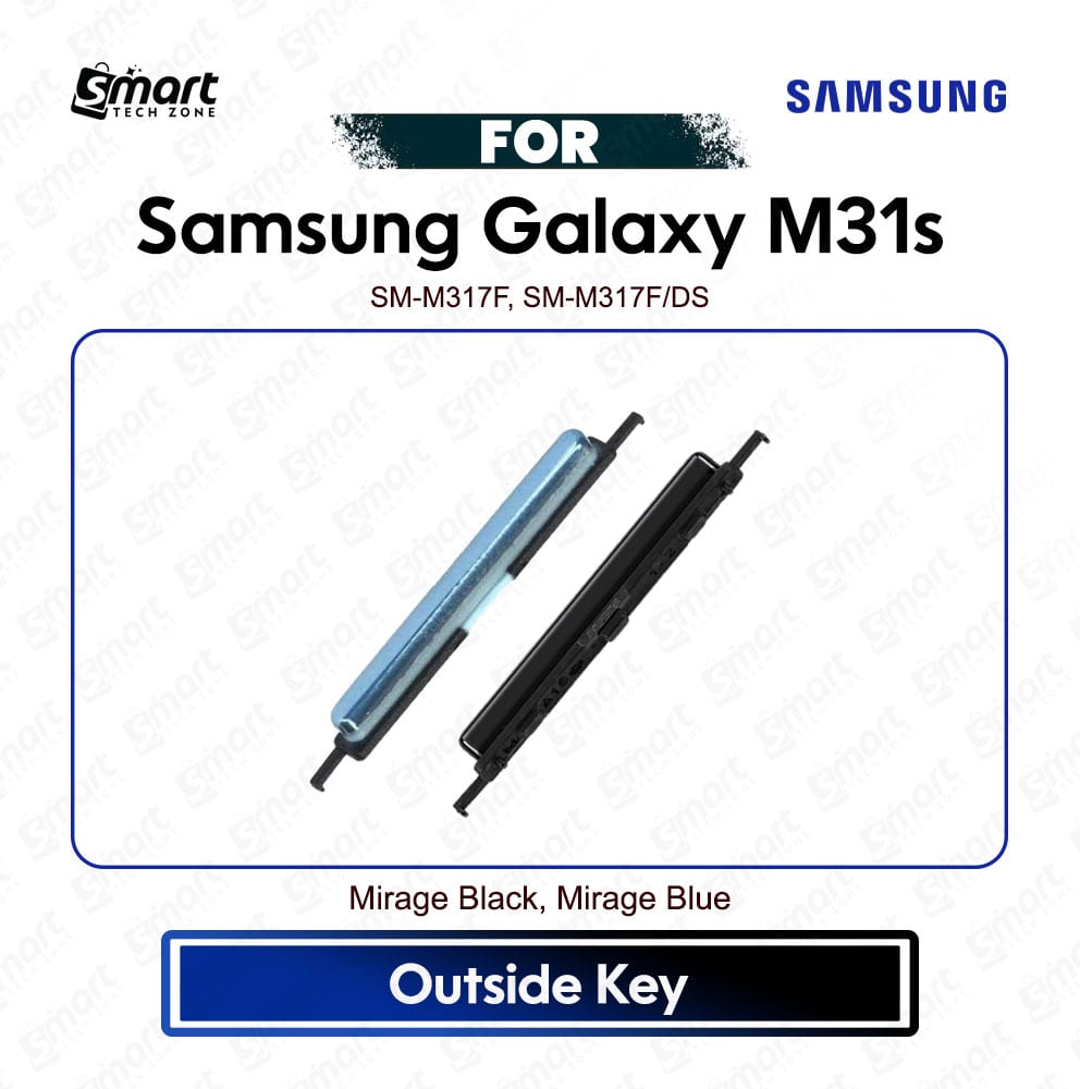 Samsung Galaxy M31s Side Button / Volume Button / Side Key - Volume Key Premium Quality Replacement Repair Spare Part For SM-M317F, SM-M317F/DS