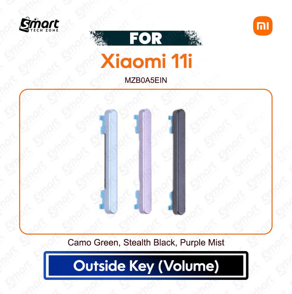 Xiaomi 11i Side Button / Volume Button / Side Key - Volume Key Premium Quality Replacement Repair Spare Part For MZB0A5EIN