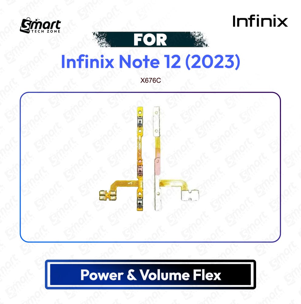 Infinix Note 12 (2023) Power and Volume/On Off Key Flex Cable Replacement Parts X676C