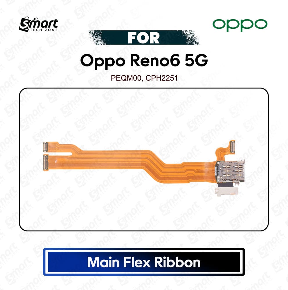 Oppo Reno6 5G Main Board Motherboard Connector Flex Cable Ribbon PCB Board Replacement Repair Spare Part For PEQM00, CPH2251