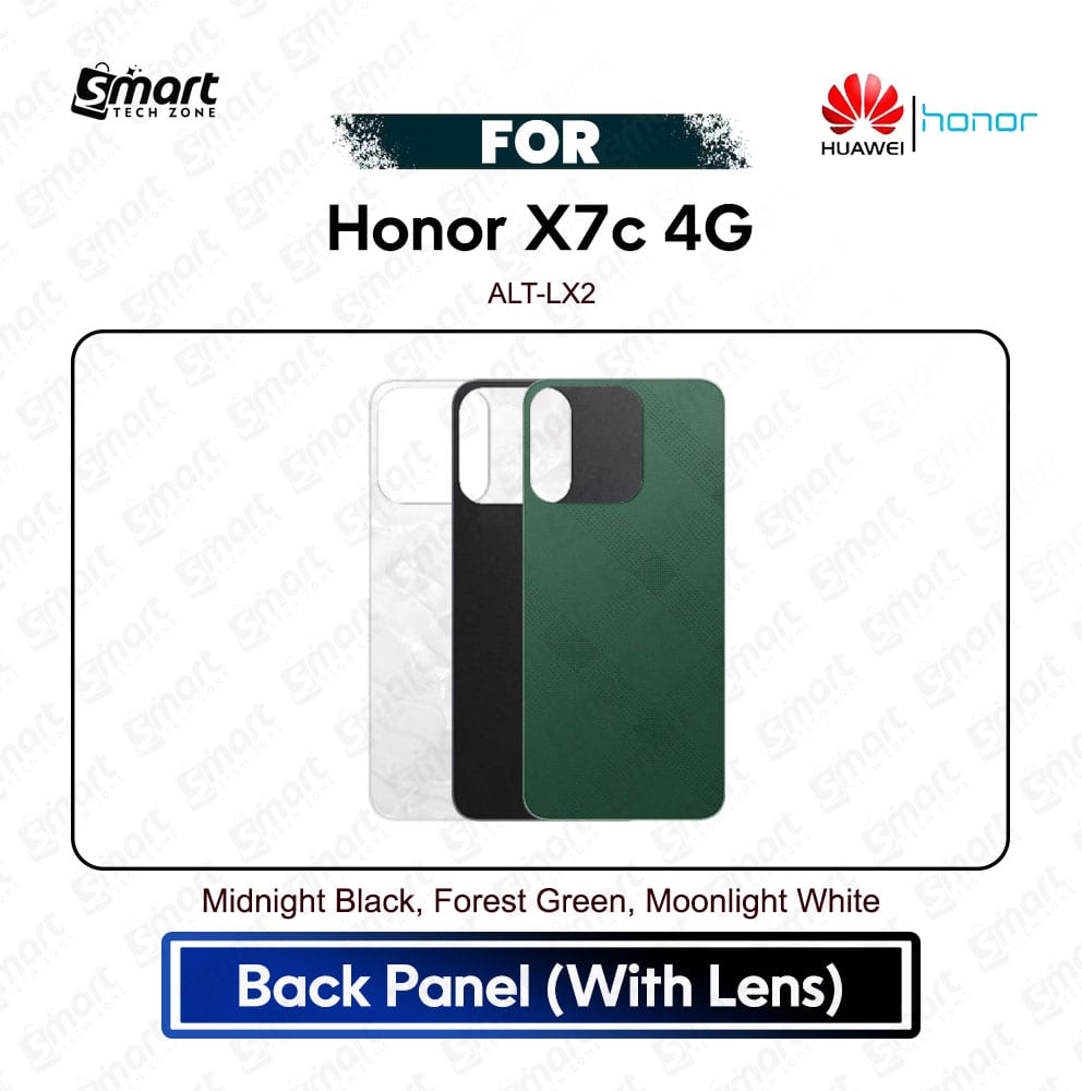 Honor X7c 4G Back Cover Panel Backshell Casing ( With Lens ) And Logo All Colors Available Battery Door Replacement Repair Spare Part For ALT-LX2