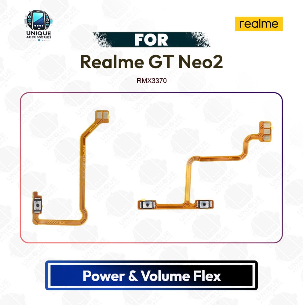 Realme GT Neo2 Power and Volume/On Off Key Flex Cable Replacement Parts RMX3370