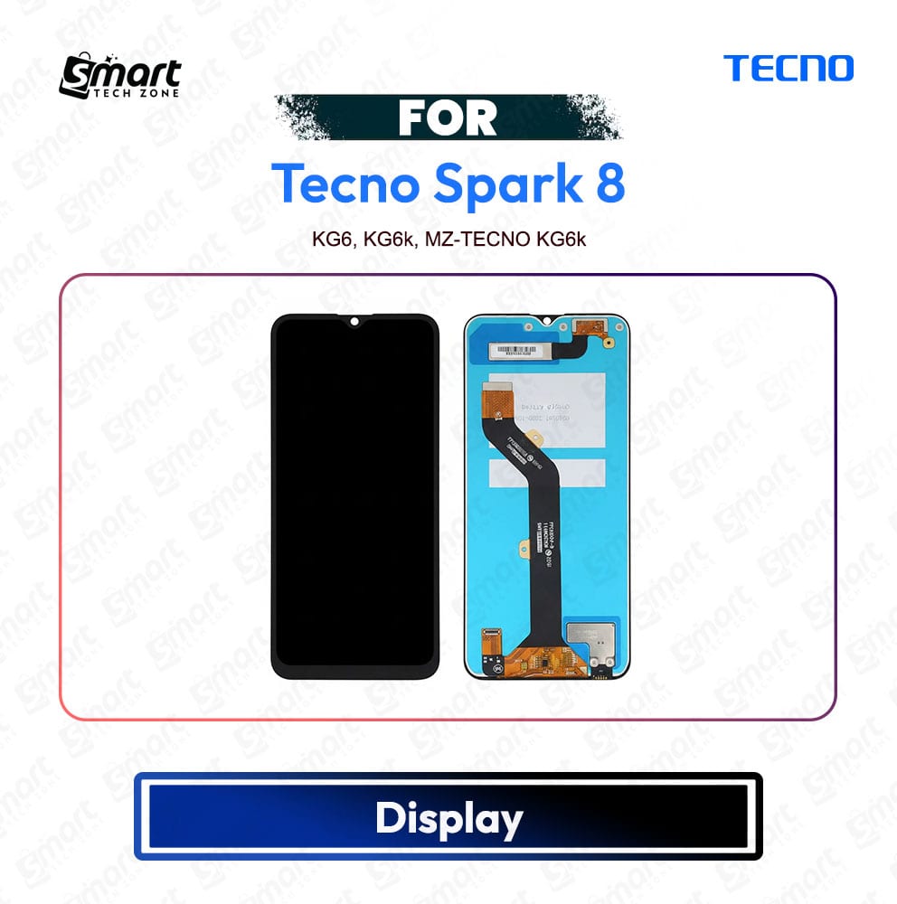 Tecno Spark 8 High Quality Display Touch Screen Digitizer Assembly Replacement Repair Spare Part - KG6, KG6k, MZ-TECNO KG6k