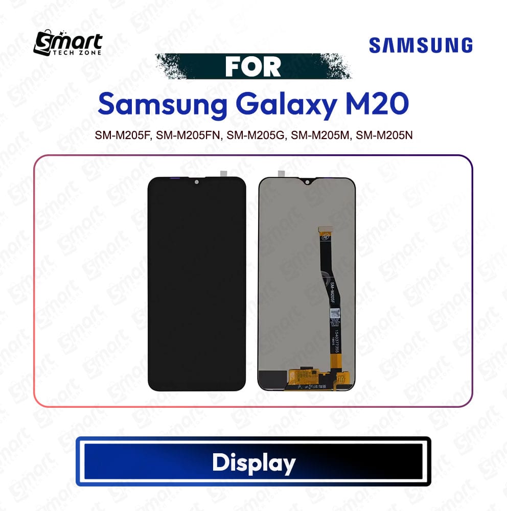 Samsung Galaxy M20 High Quality Display Touch Screen Digitizer Assembly Replacement Repair Spare Part - SM-M205F, SM-M205FN, SM-M205G, SM-M205M, SM-M205N