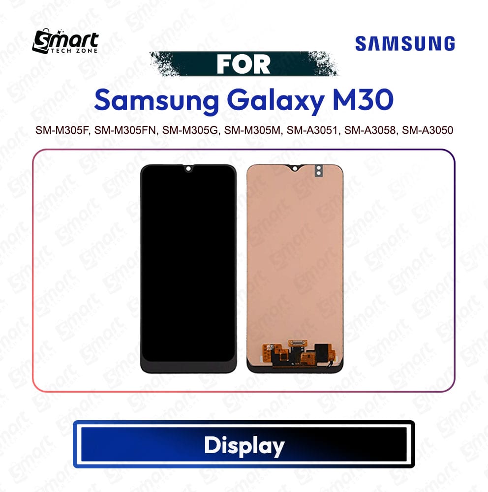 Samsung Galaxy M30 High Quality Display Touch Screen Digitizer Assembly Replacement Repair Spare Part - SM-M305F, SM-M305FN, SM-M305G, SM-M305M, SM-A3051, SM-A3058, SM-A3050