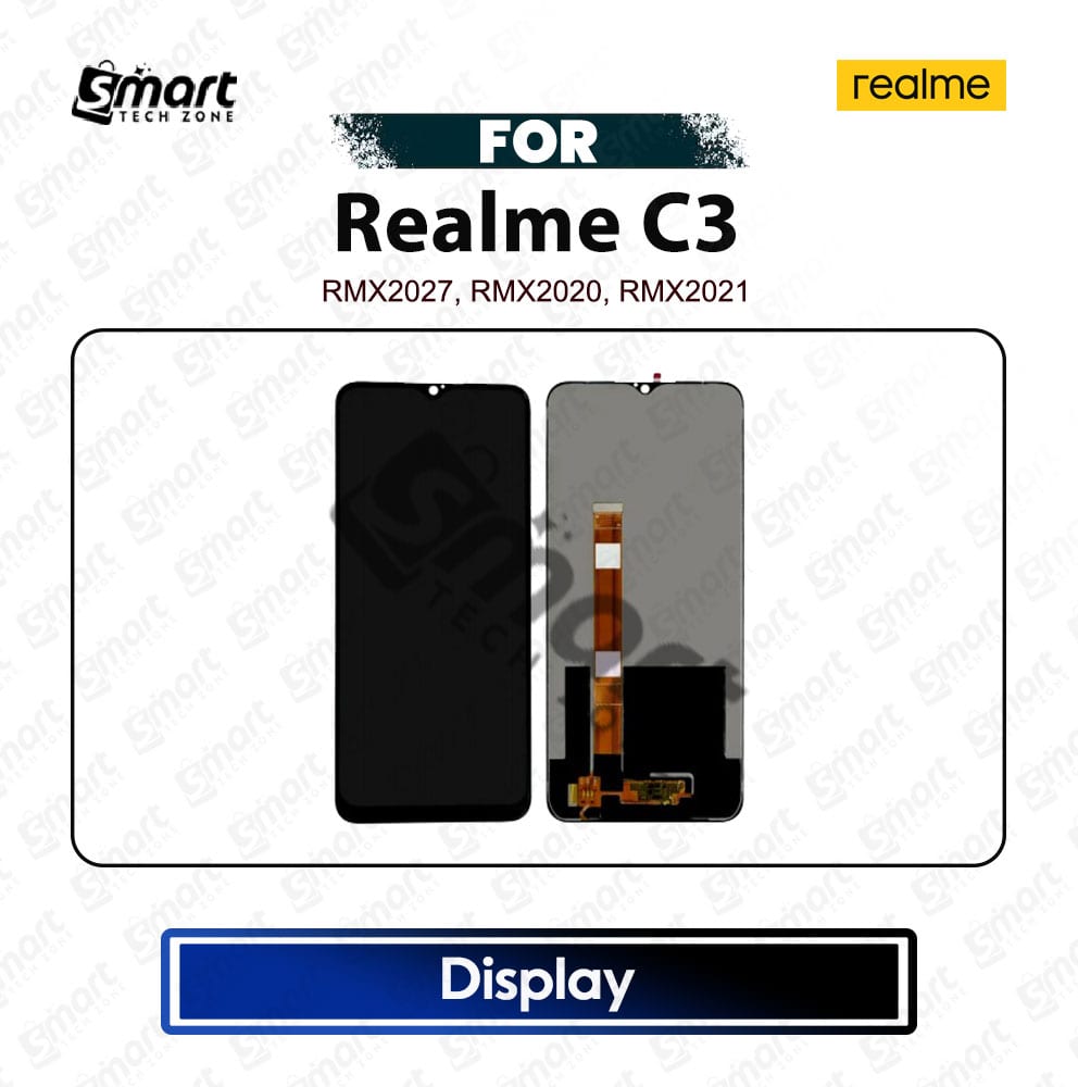 Realme C3 High Quality Display Touch Screen Digitizer Assembly Replacement Repair Spare Part -	RMX2027, RMX2020, RMX2021
