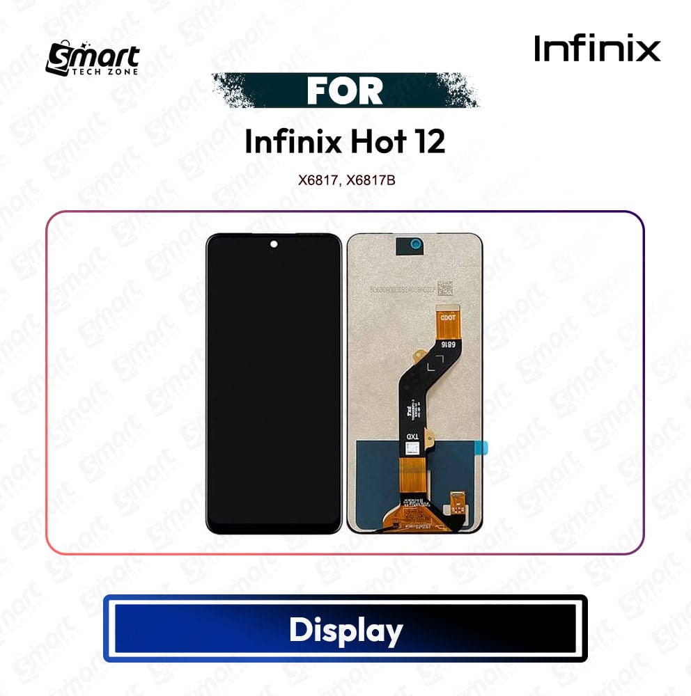 Infinix Hot 12 High Quality Display Touch Screen Digitizer Assembly Replacement Repair Spare Part - X6817, X6817B
