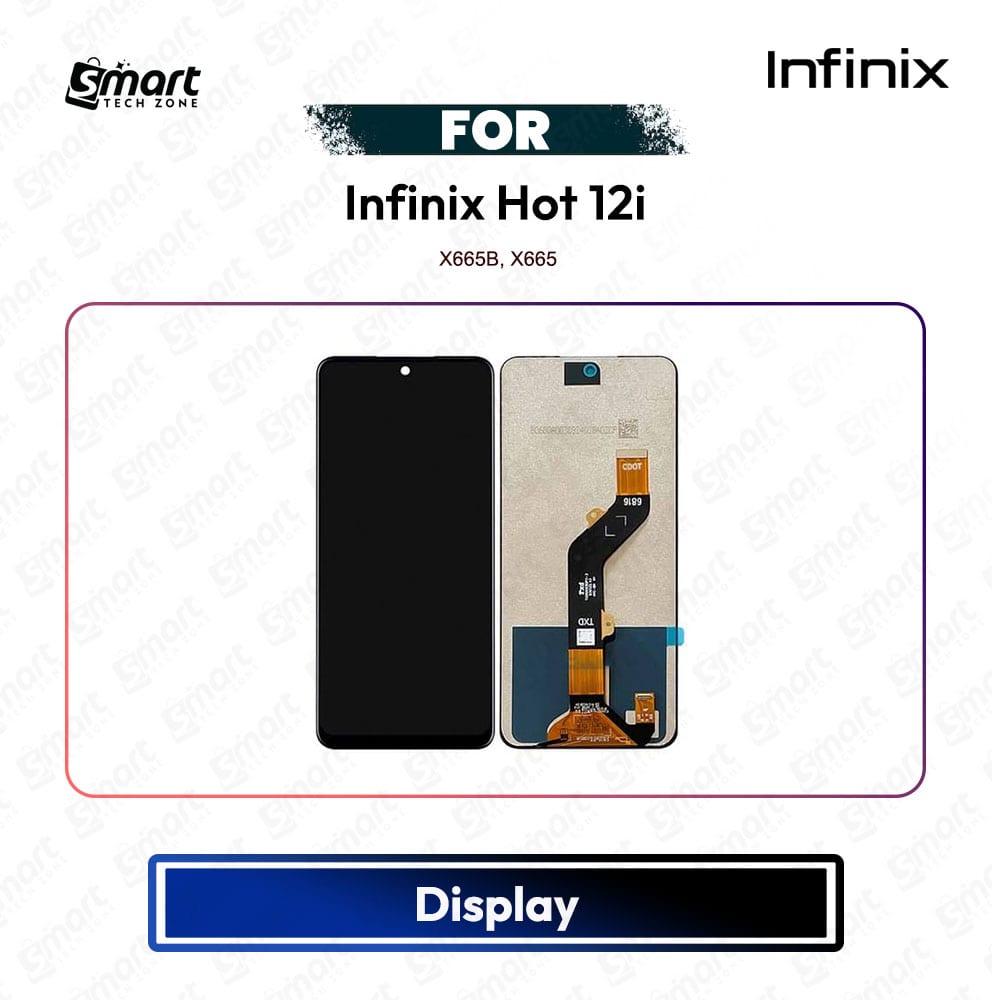 Infinix Hot 12i High Quality Display Touch Screen Digitizer Assembly Replacement Repair Spare Part - X665B, X665