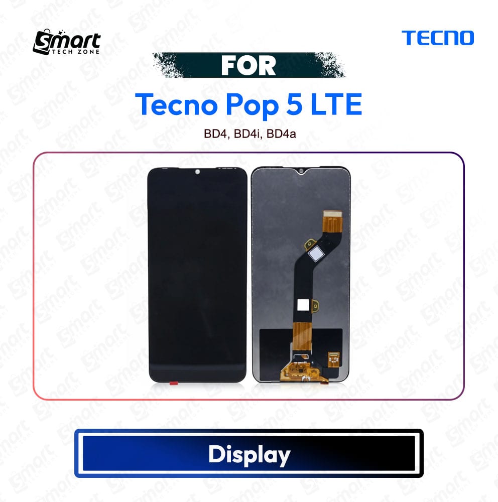 Tecno Pop 5 LTE High Quality Display Touch Screen Digitizer Assembly Replacement Repair Spare Part - BD4, BD4i, BD4a