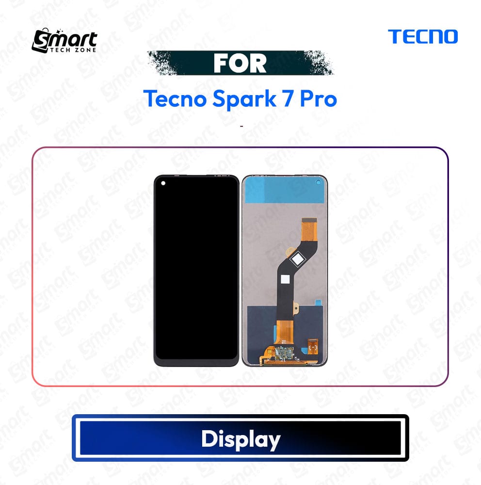 Tecno Spark 7 Pro High Quality Display Touch Screen Digitizer Assembly Replacement Repair Spare Part