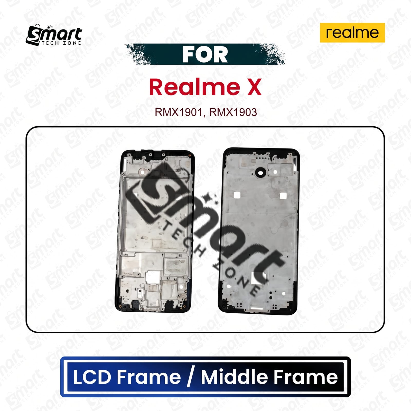 Realme X LCD Frame Middle Chassis Housing Bezel Plate Replacement Repair Spare Part (RMX1901, RMX1903)