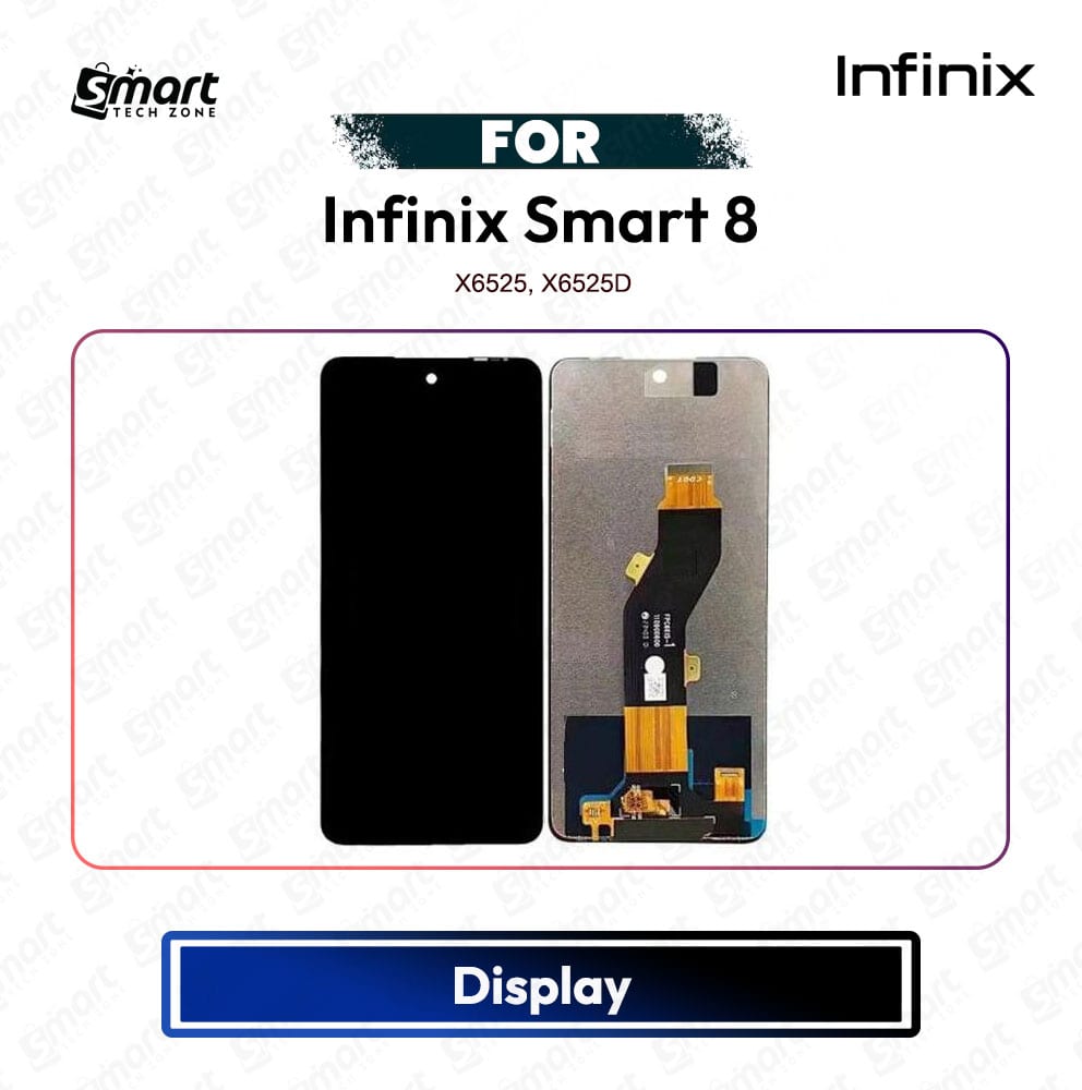Infinix Smart 8 High Quality Display Touch Screen Digitizer Assembly Replacement Repair Spare Part - X6525, X6525D