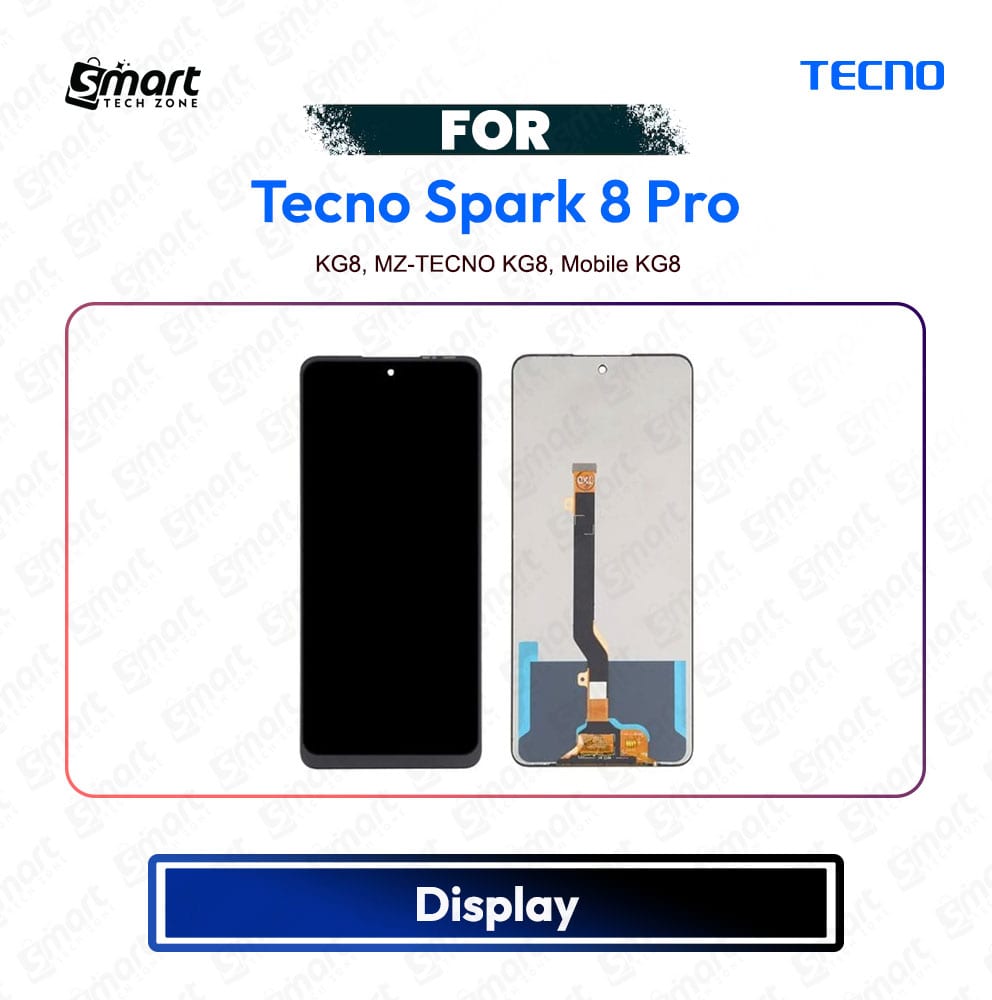 Tecno Spark 8 Pro High Quality Display Touch Screen Digitizer Assembly Replacement Repair Spare Part - KG8, MZ-TECNO KG8, Mobile KG8