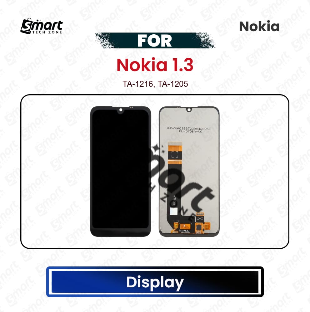 Nokia 1.3 High Quality Display Touch Screen Digitizer Assembly Replacement Repair Spare Part - TA-1216, TA-1205