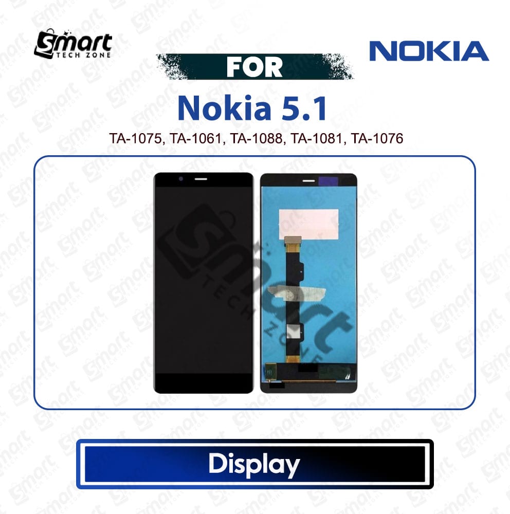 Nokia 5.1 Plus High Quality Display Touch Screen Digitizer Assembly Replacement Repair Spare Part - TA-1075, TA-1061, TA-1088, TA-1081, TA-1076