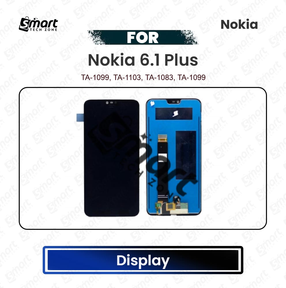 Nokia 6.1 Plus High Quality Display Touch Screen Digitizer Assembly Replacement Repair Spare Part - TA-1099, TA-1103, TA-1083, TA-1099