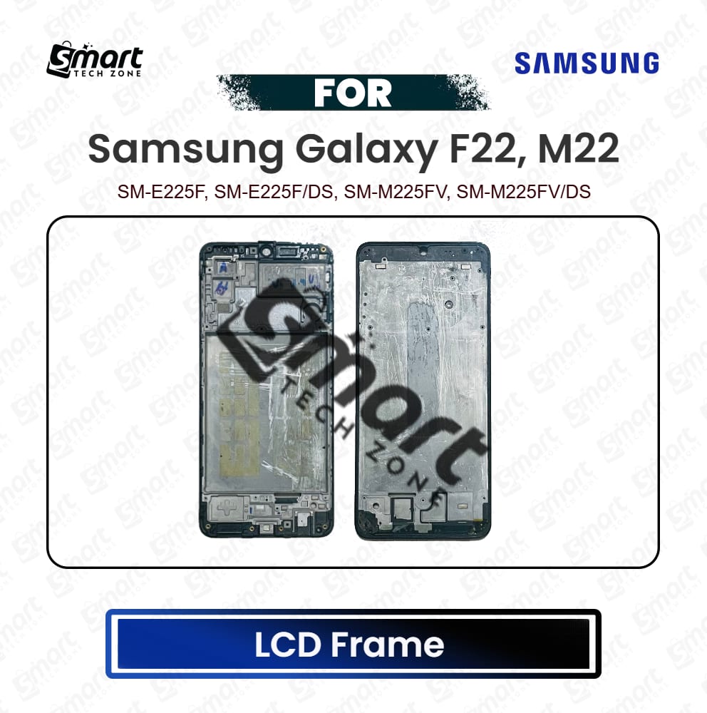 Samsung Galaxy F22, M22 LCD Frame Middle Chassis Housing Bezel Plate Replacement Repair Spare Part For SM-E225F, SM-E225F/DS, SM-M225FV, SM-M225FV/DS