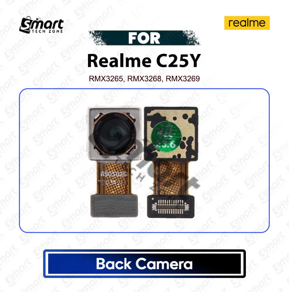 Realme C25Y Back Camera Rear Main Camera Module with Flex Cable Replacement Repair Spare Part For RMX3265, RMX3268, RMX3269