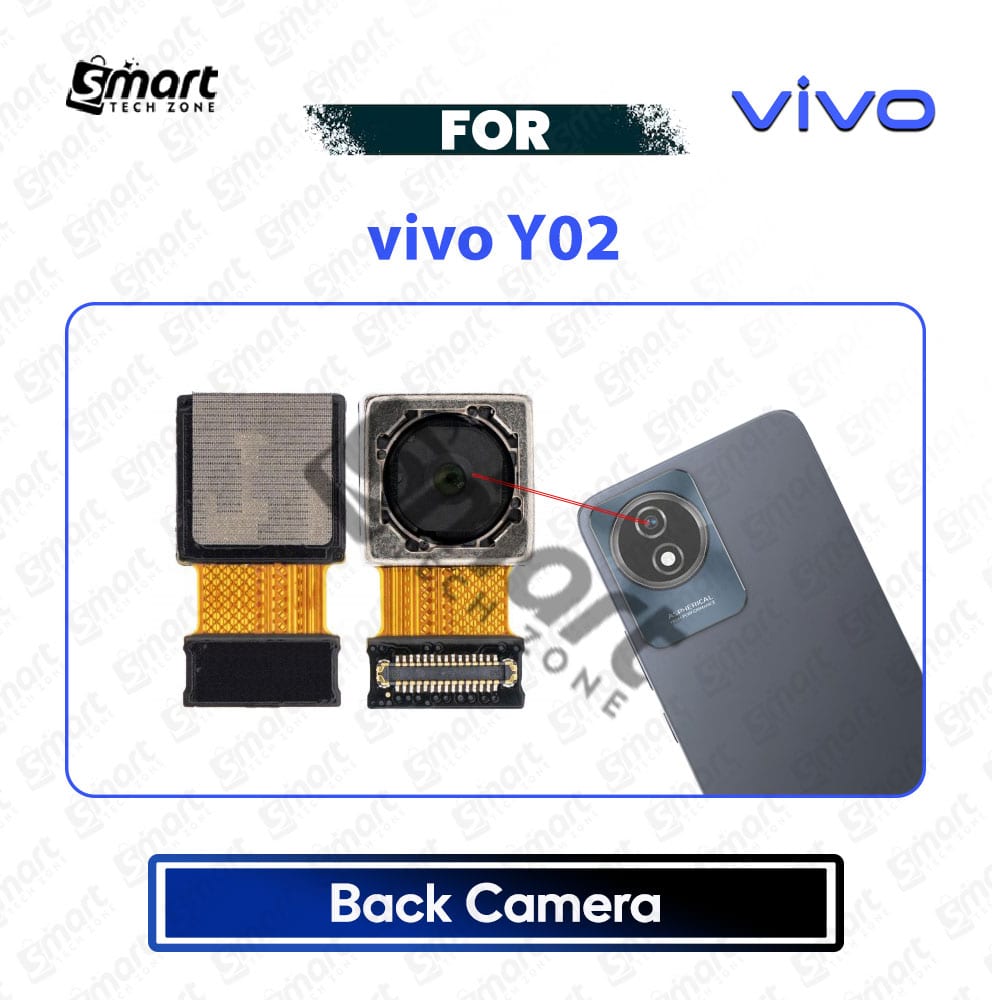 vivo Y02 Back Camera Rear Main Camera Module with Flex Cable Replacement Repair Spare Part