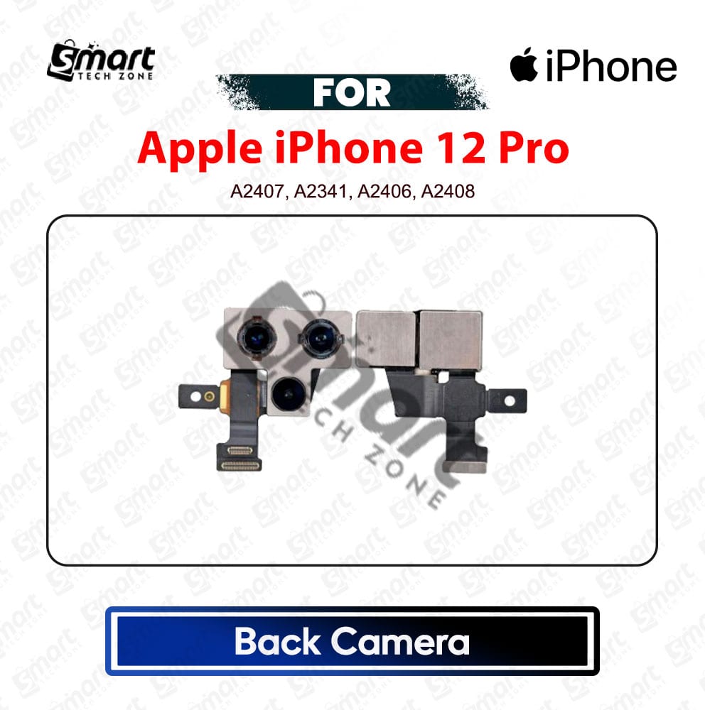 Apple iPhone 12 Pro Back Camera Rear Main Camera Module with Flex Cable Replacement Repair Spare Part For A2407, A2341, A2406, A2408