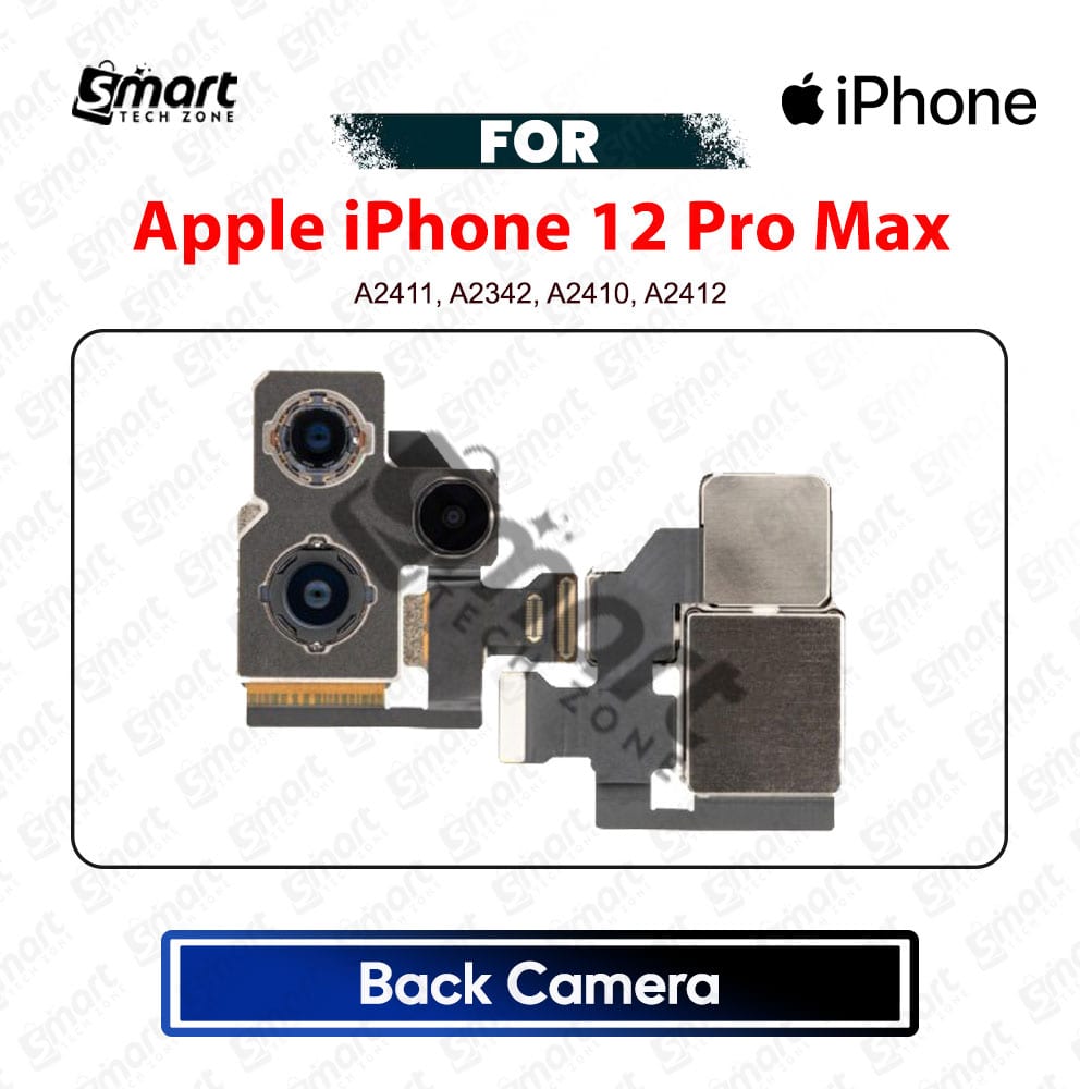 Apple iPhone 12 Pro Max Back Camera Rear Main Camera Module with Flex Cable Replacement Repair Spare Part For A2411, A2342, A2410, A2412