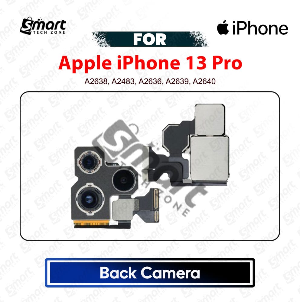 Apple iPhone 13 Pro Back Camera Rear Main Camera Module with Flex Cable Replacement Repair Spare Part For A2638, A2483, A2636, A2639, A2640
