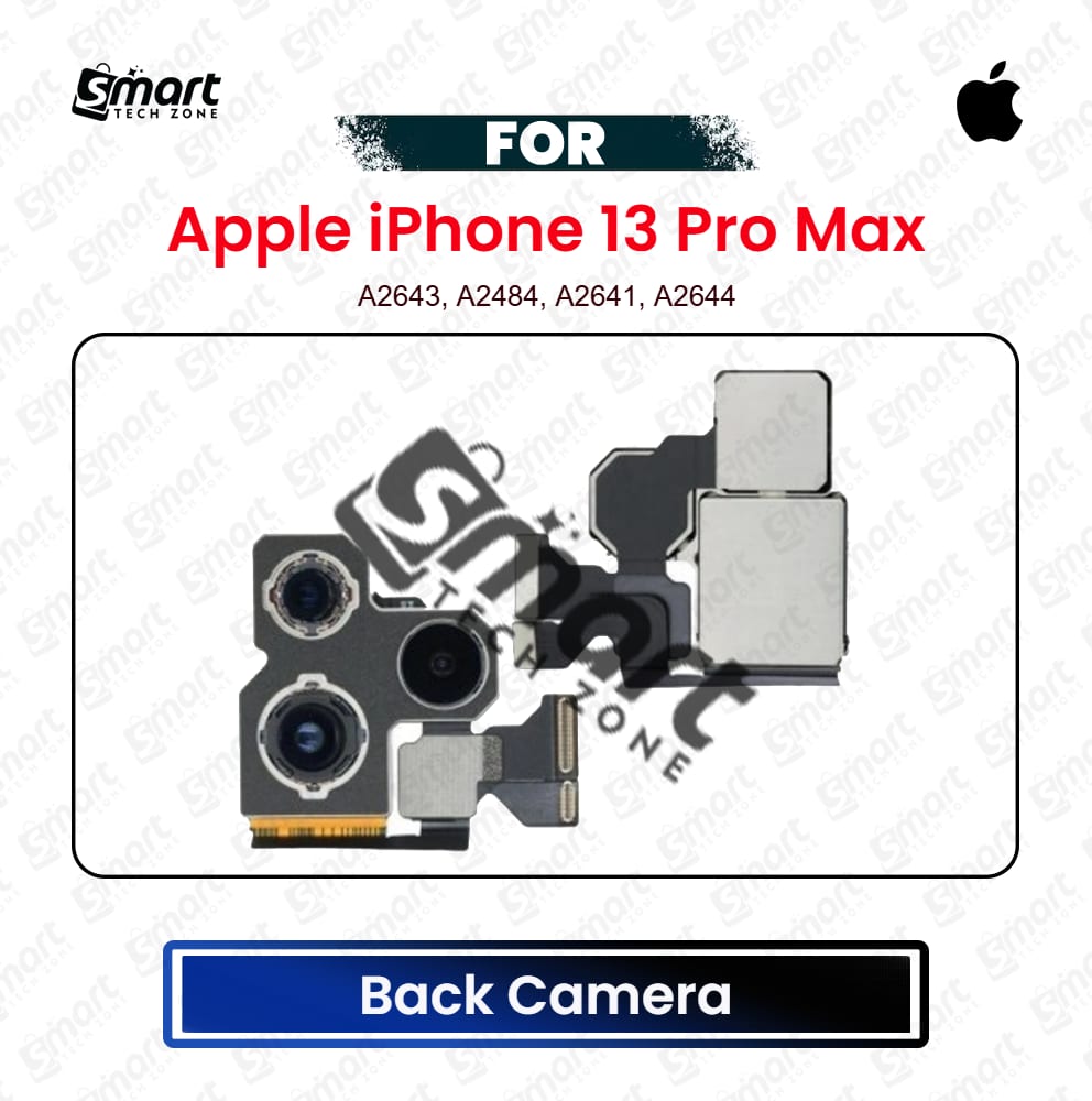 Apple iPhone 13 Pro Max Back Camera Rear Main Camera Module with Flex Cable Replacement Repair Spare Part For A2643, A2484, A2641, A2644