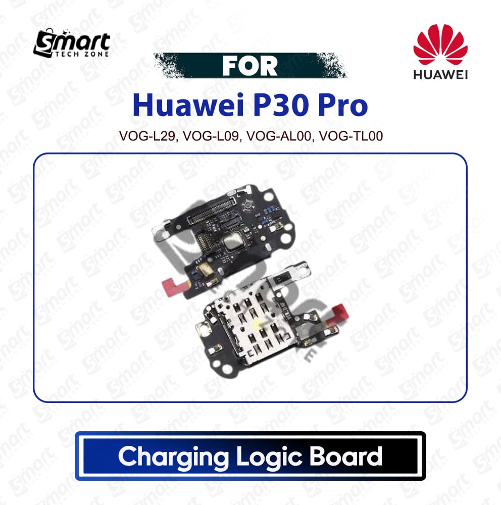 Huawei P30 Pro Charging Logic Board Charging Port USB Plug PCB Dock Connector Replacement Spare Repair Part For VOG-L29, VOG-L09, VOG-AL00, VOG-TL00