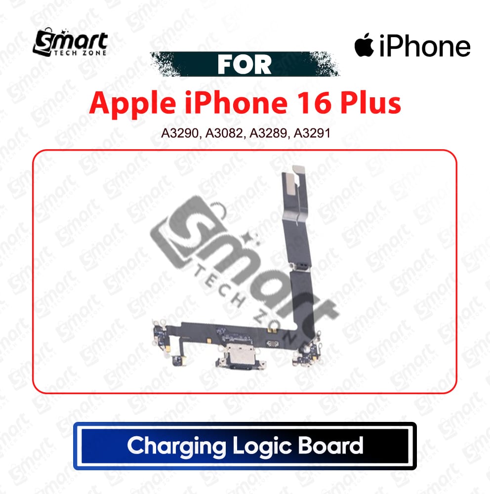 Apple iPhone 16 Plus Charging Logic Board Charging Port USB Plug PCB Dock Connector Replacement Spare Repair Part For A3287, A3081, A3286, A3288