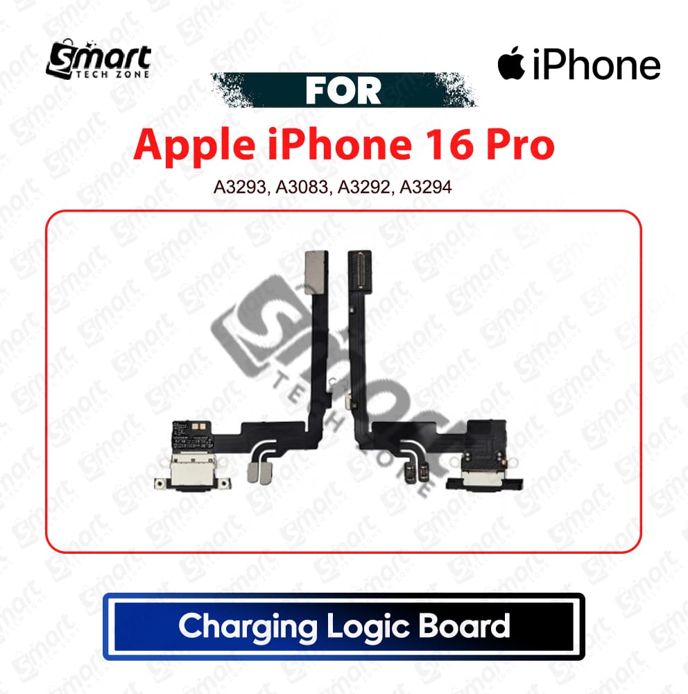 Apple iPhone 16 Pro Charging Logic Board Charging Port USB Plug PCB Dock Connector Replacement Spare Repair Part For A3293, A3083, A3292, A3294