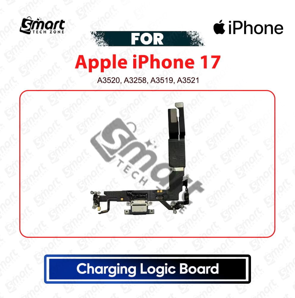 Apple iPhone 17 Charging Logic Board Charging Port USB Plug PCB Dock Connector Replacement Spare Repair Part For A3520, A3258, A3519, A3521