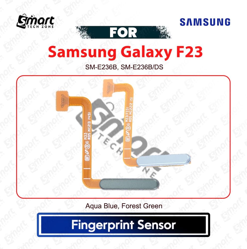 Samsung Galaxy F23 Fingerprint Sensor Finger Power Switch ON OFF Side Button Key Flex Cable Replacement Repair Spare Part For SM-E236B, SM-E236B/DS