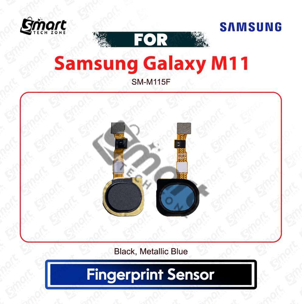 Samsung Galaxy M11 Fingerprint Sensor - Home Touch ID Scanner Sensor Flex Cable Replacement Repair Spare Parts (SM-M115F)