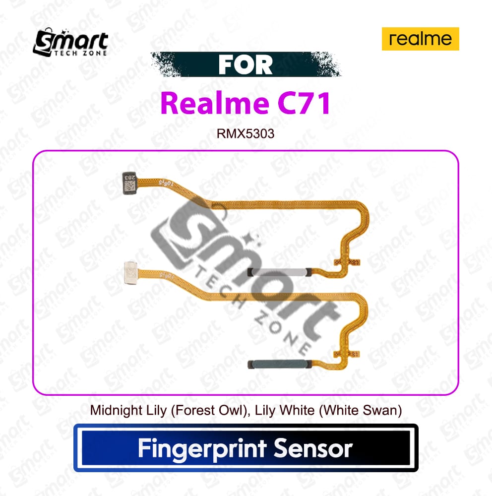 Realme C71 Fingerprint Sensor Flex Cable Touch ID Scanner Replacement Repair Spare Part (RMX5303)