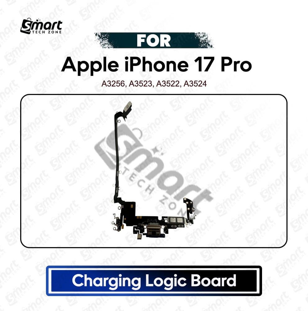 Apple iPhone 17 Pro Charging Logic Board Charging Port USB Plug PCB Dock Connector Replacement Spare Repair Part For A3256, A3523, A3522, A3524