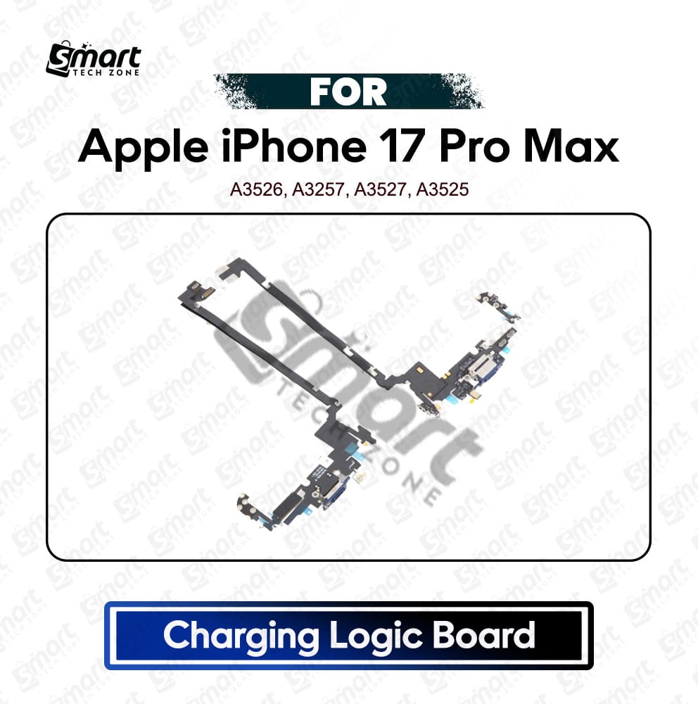 Apple iPhone 17 Pro Max Charging Logic Board Charging Port USB Plug PCB Dock Connector Replacement Spare Repair Part For A3526, A3257, A3527, A3525