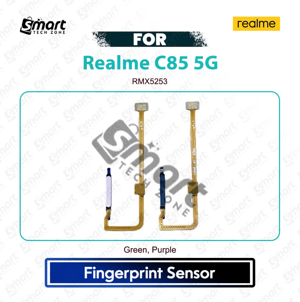 Realme C85 5G Fingerprint Sensor Flex Cable Touch ID Scanner Replacement Repair Spare Part (RMX5253)