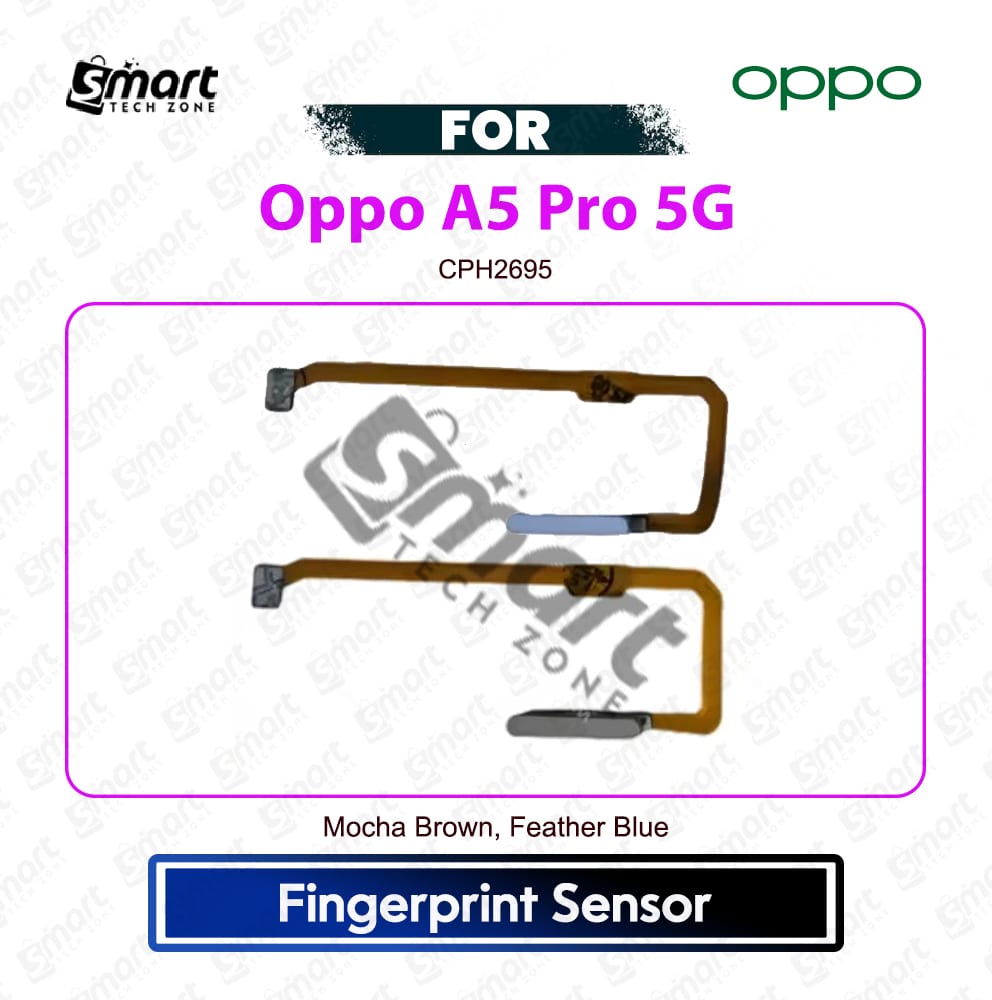 Oppo A5 Pro 5G Fingerprint Sensor Flex Cable Touch ID Scanner Replacement Repair Spare Part (CPH2695)