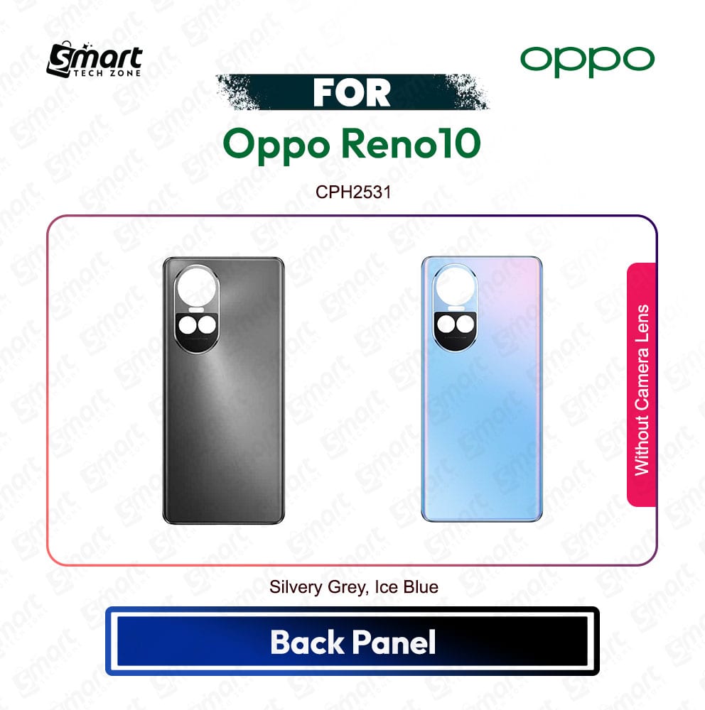 Oppo Reno10 Back Housing Frame / Back Panel / Backshell Without Camera Glass Replacement Spare Parts CPH2531