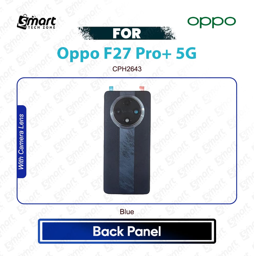 Oppo F27 Pro+ 5G Back Panel Backshell Back Housing Battery Back Door Catching With Camera Lens Glass Replacement Repair Spare Part For CPH2643