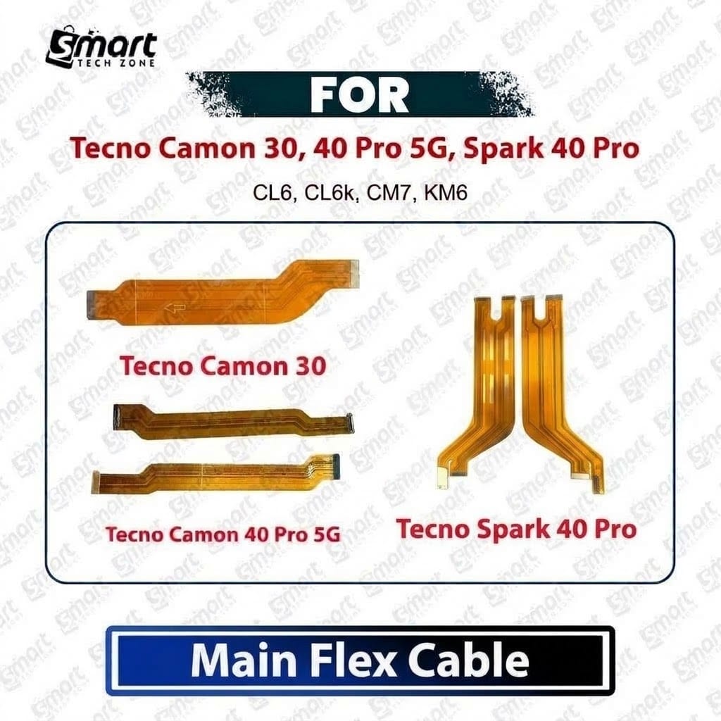 Tecno Camon 30 / 40 Pro 5G / Spark 40 Pro Mainboard Connector Flex Ribbon Replacement Part - Motherboard Connection Cable