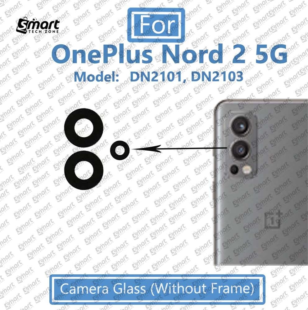 For OnePlus Nord 2 5G Back Camera Glass Lens With Frame Replacement Parts